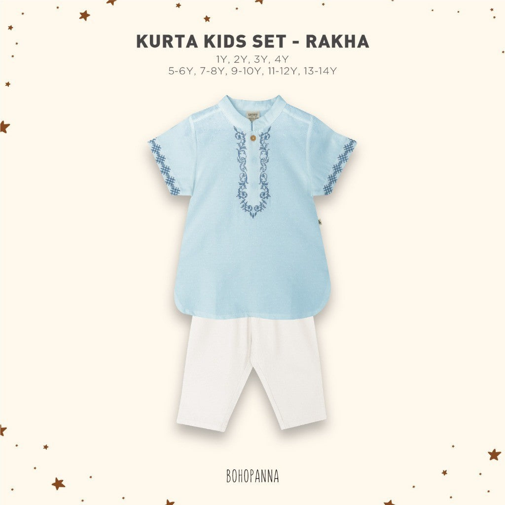 BOHOPANNA - RAYA COLLECTION 2025 - KURTA KIDS SET - Setelan Baju Bayi - Baju Muslim - Baju Raya