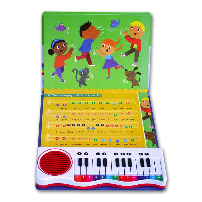 Itsy Bitsy Spider and other Songs Piano Board Book with 7 Songs