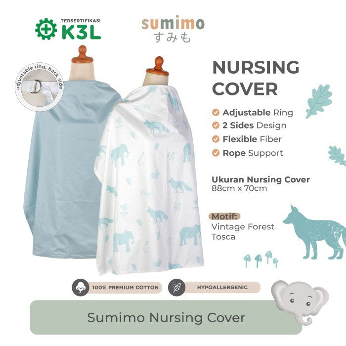 Sumimo Nursing Cover Penutup Menyusui Katun