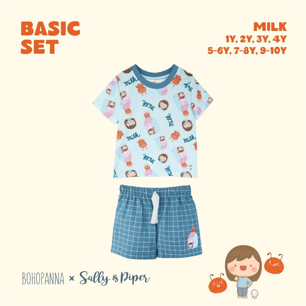 BOHOPANNA - BOHOPANNA X SALLY & PIPER - BASIC SET - Setelan Anak