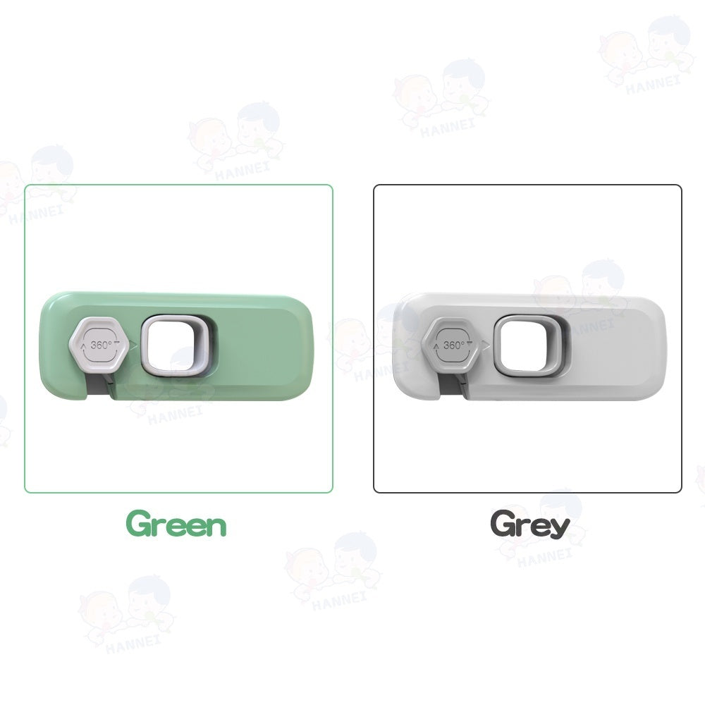 Hannei Pengaman Laci Lemari Bayi Safety Lock Kunci Kulkas Pengaman Laci Pintu Serbaguna