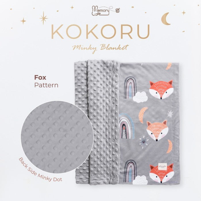 Memorylife Essentials-Kokoru Zoo Minky Blanket| Premium Minky Blanket