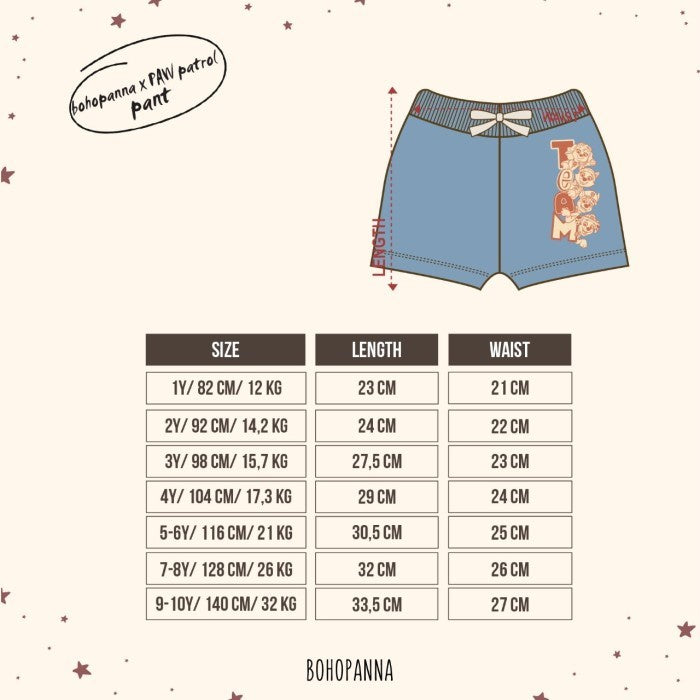 BOHOPANNA - BOHOPANNA X PAW PATROL PANTS - CELANA ANAK LAKI LAKI