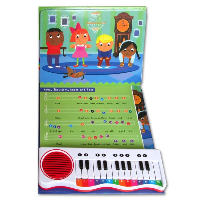 Itsy Bitsy Spider and other Songs Piano Board Book with 7 Songs