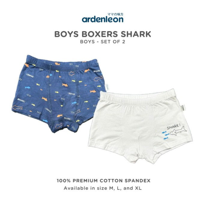 Ardenleon 2pcs Boxer 2-9 Tahun Celana Dalam Anak Laki Laki