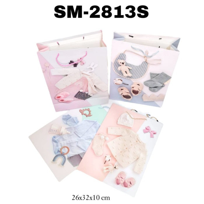 Paper Bag/ Goodie Bag/Hand Bag Kertas / Tas Serbaguna 3D Glitter Baby