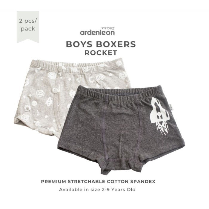 Ardenleon 2pcs Boxer 2-9 Tahun Celana Dalam Anak Laki Laki
