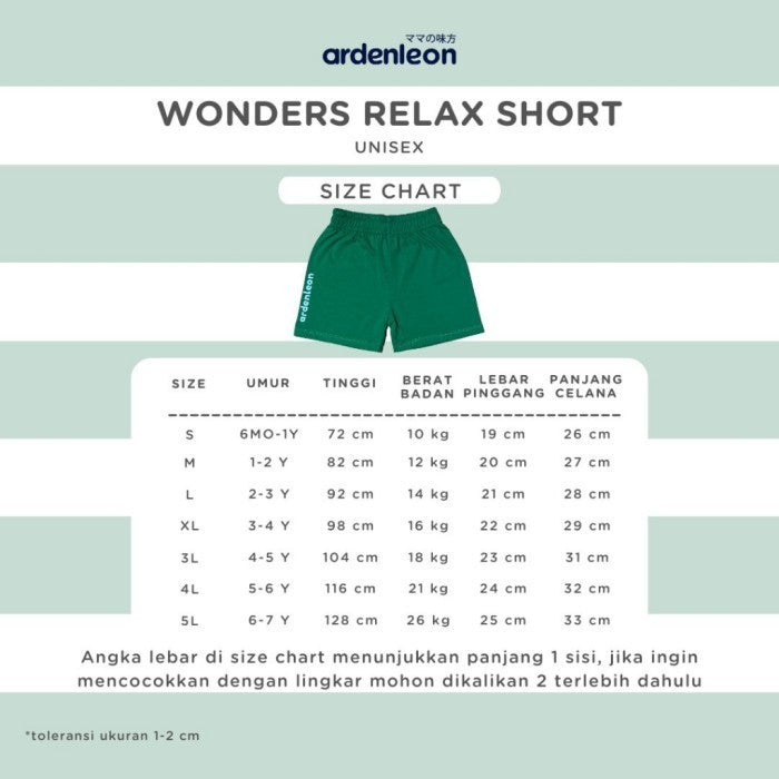 Ardenleon Celana Anak Wonders Relax Short Celana Pendek Anak Laki