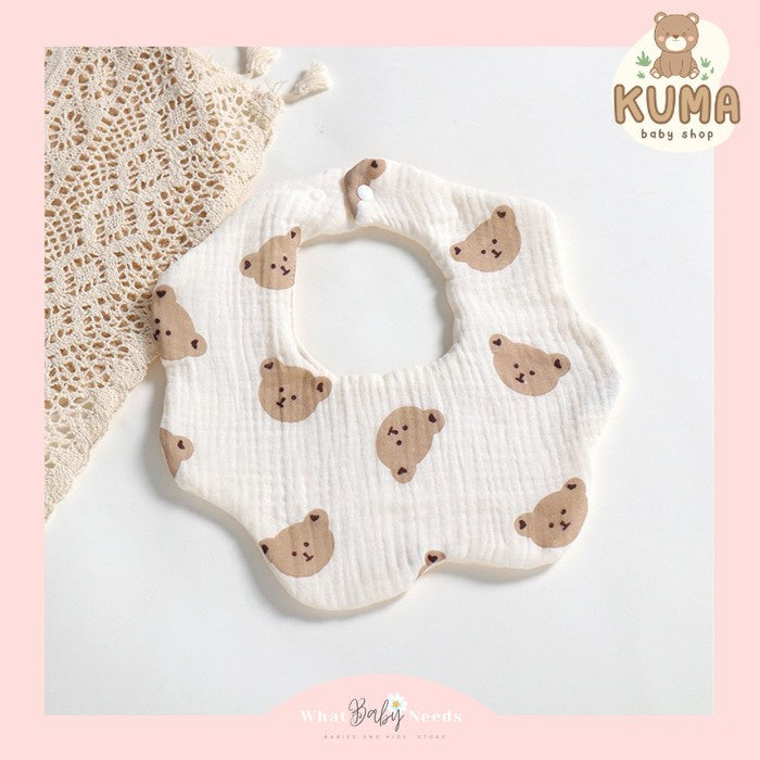 Lena Cloth Bib / Celemek Kain Anak Bayi / Baby Slabber