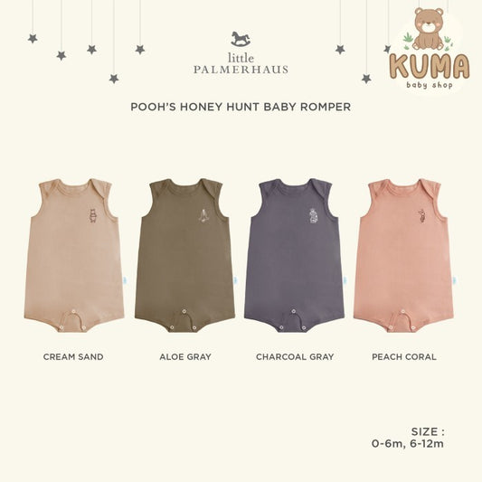 Romper Bayi - Little Palmerhaus Pooh's Honey Hunt Baby Romper