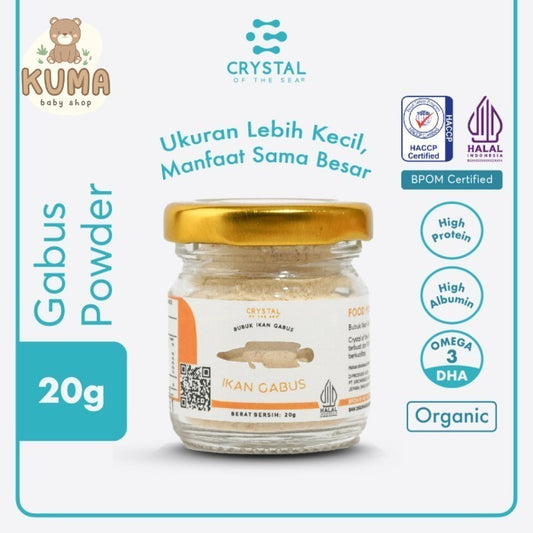 Crystal of the Sea Gabus Food Powder 20g / 80g / Bubuk Ikan Gabus