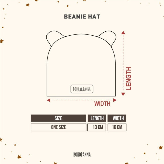BOHOPANNA - BEANIE HAT - Topi Bayi 2336