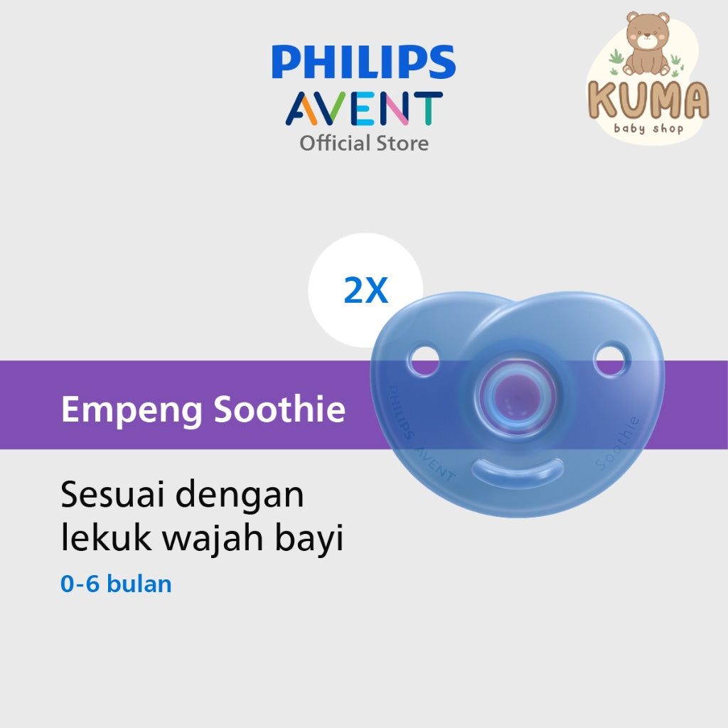 Philips Avent Soother Heart Blue 0-6M SCF099/21 Pacifer Empeng Bayi