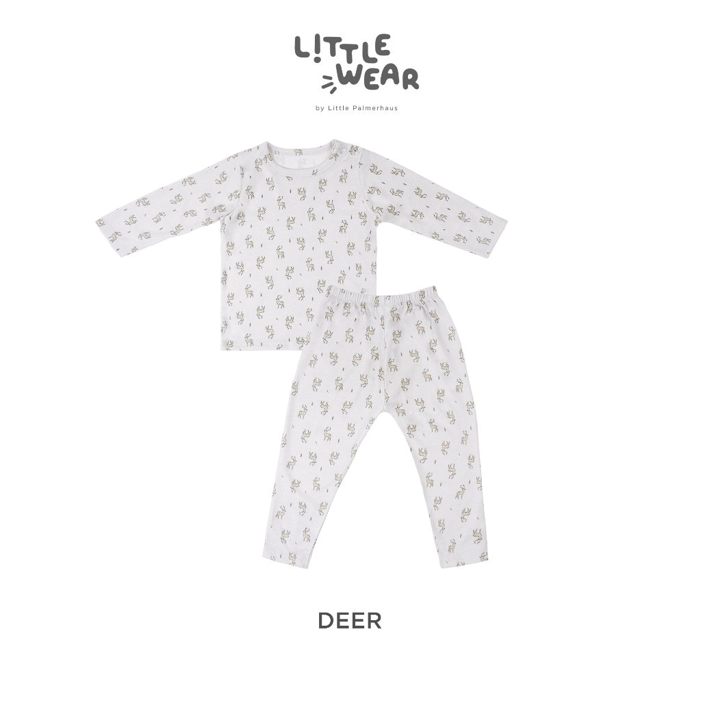 Little Palmerhaus - Little Wear Shoulder Button Long Set 20.0 (Setelan Anak)