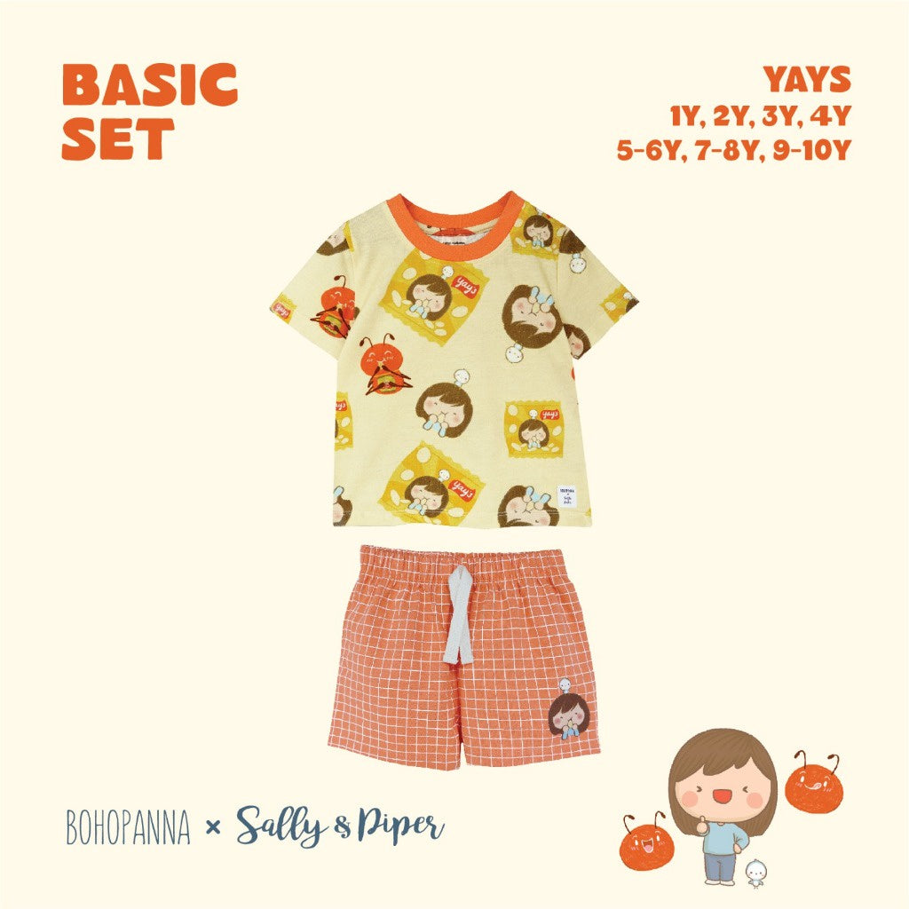 BOHOPANNA - BOHOPANNA X SALLY & PIPER - BASIC SET - Setelan Anak