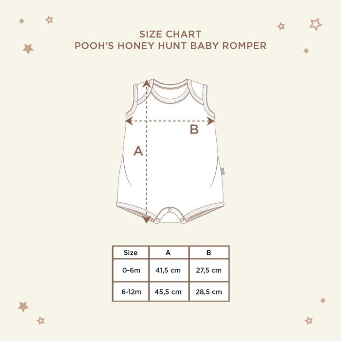 Romper Bayi - Little Palmerhaus Pooh's Honey Hunt Baby Romper