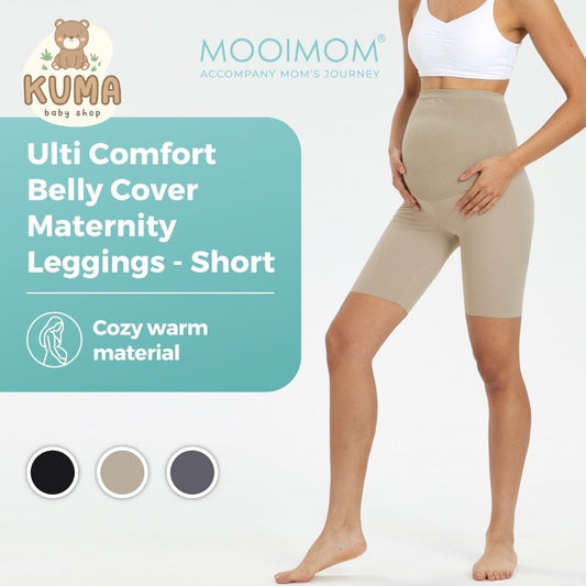 Mooimom Ulti Comfort Belly Cover Maternity Leggings- Short