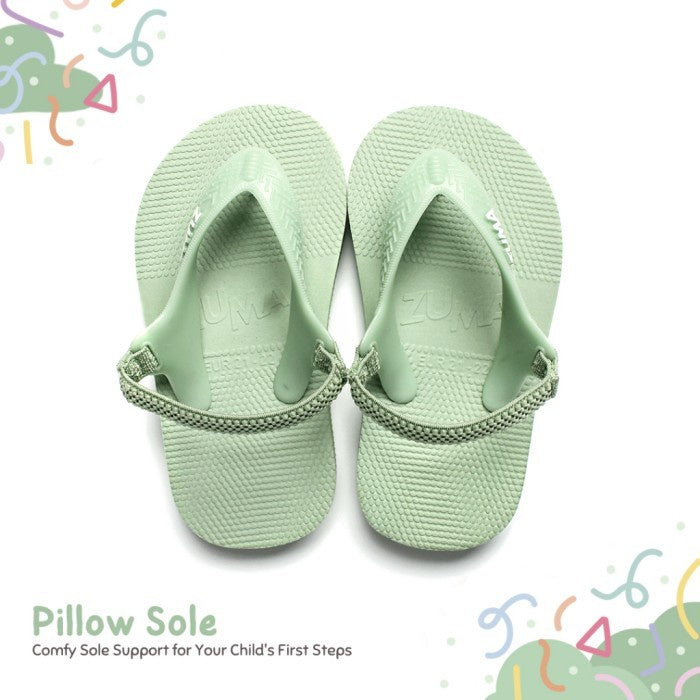 Zuma Baby Classic 9 Sage, Sandal Jepit Bayi Karet