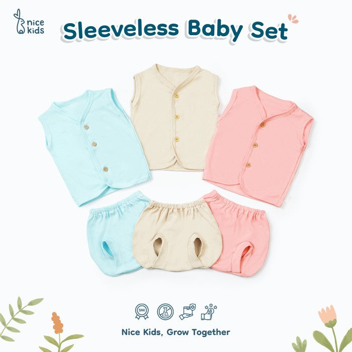 SLEEVELESS SET BABY - nice kids (piyama bayi) Tanpa Lengan