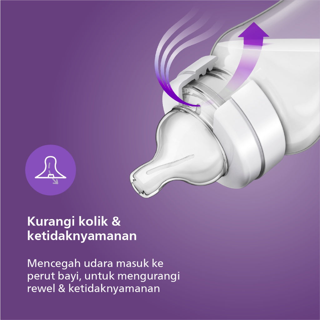 Philips Avent Classic Plus Bottle 125ml Twin 2Pcs 0M+ SCF560/27 Botol Susu