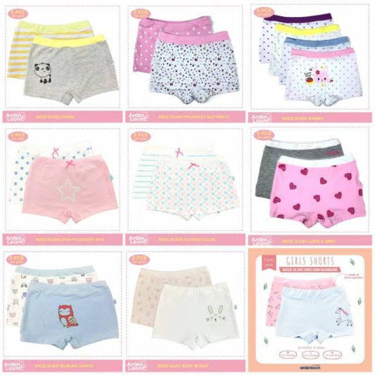 ARDENLEON (2pcs) Celana Dalam Anak Perempuan BXCE / Boxer Cewe
