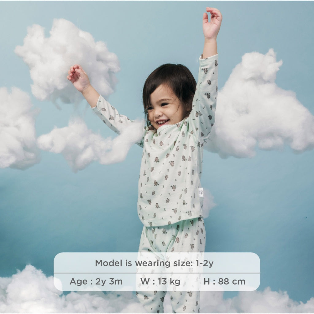 Little Palmerhaus - Little Wear Shoulder Button Long Set 20.0 (Setelan Anak)
