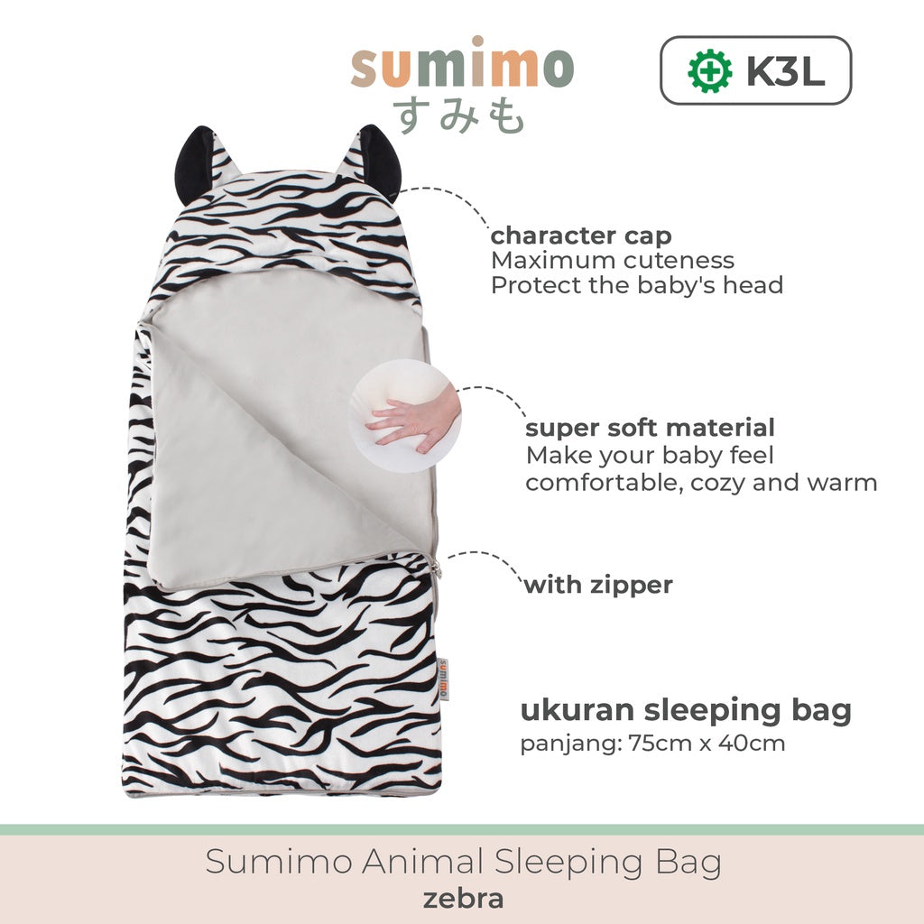 Sleeping Bag Baby Animal Character Selimut Bayi Super Soft By Sumimo
