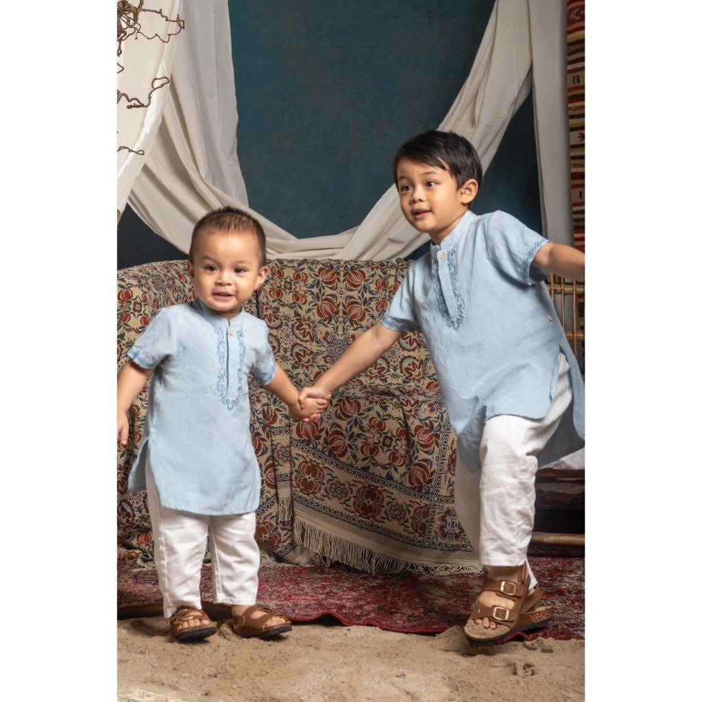 BOHOPANNA - RAYA COLLECTION 2025 - KURTA KIDS SET - Setelan Baju Bayi - Baju Muslim - Baju Raya