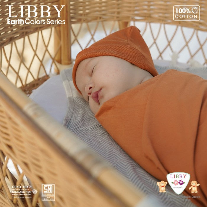 LIBBY Earth Topi Bulat Comfy Set (1 pcs/pack) Topi Bayi