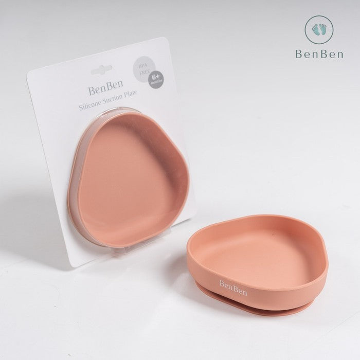 BenBen Minimalist Silicone Suction Plate Piring Mpasi Anak