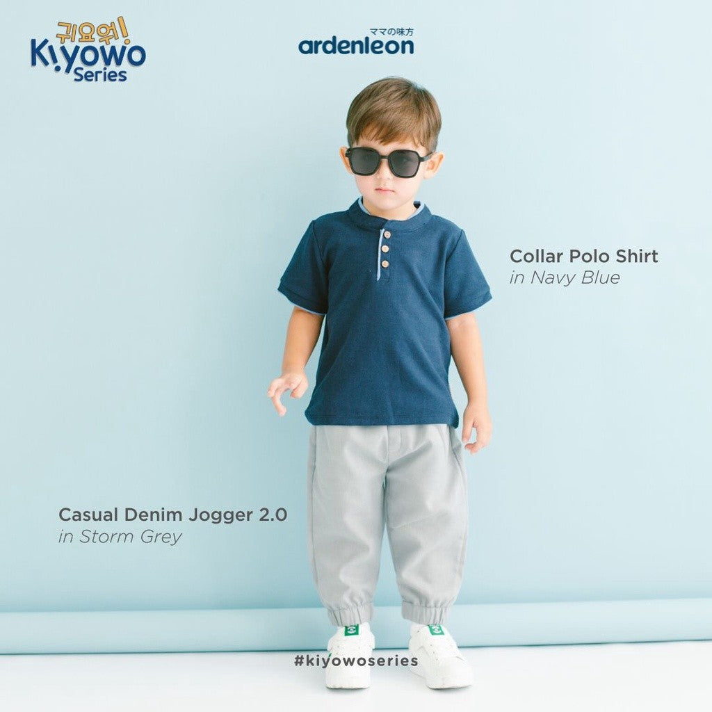 ARDENLEON Atasan Kemeja Polo Anak Laki Laki Boy Collar Polo Shirt