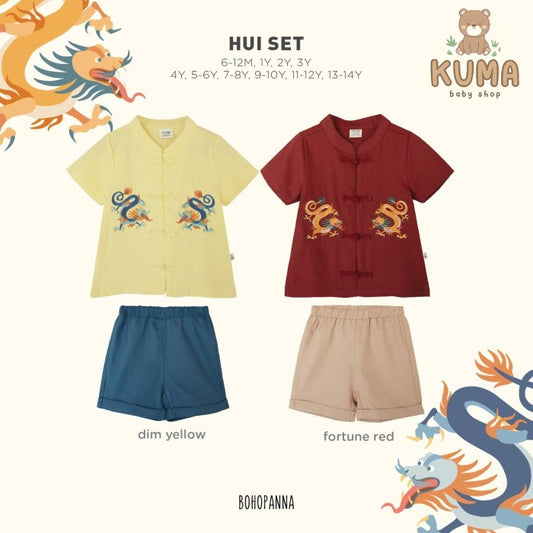 BOHOPANNA - HUI SET - Baju Imlek Anak Laki-Laki Chinese New Year CNY