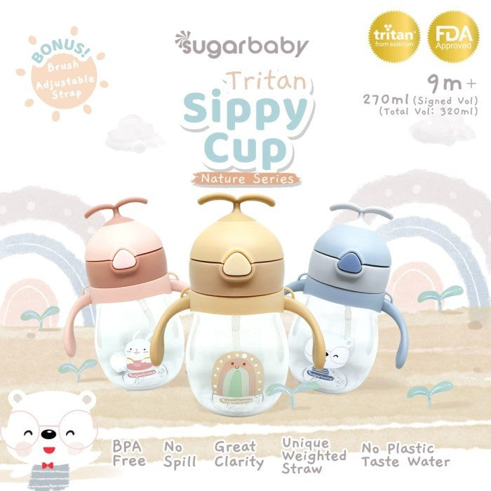 Sugar Baby - Tritan Sippy Cup Nature Series 270ml / 320ml Botol Minum