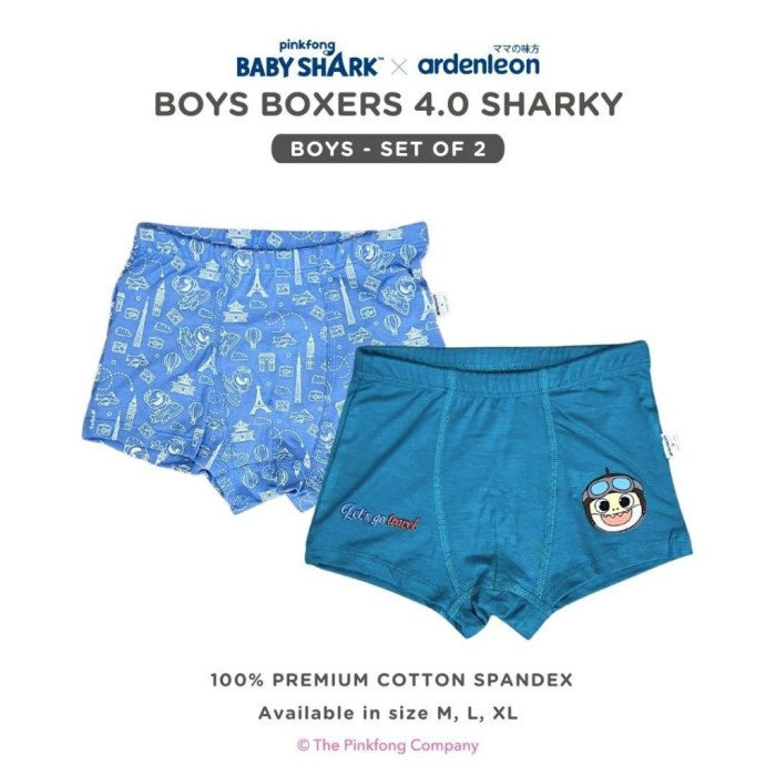 Ardenleon 2pcs Boxer 2-9 Tahun Celana Dalam Anak Laki Laki