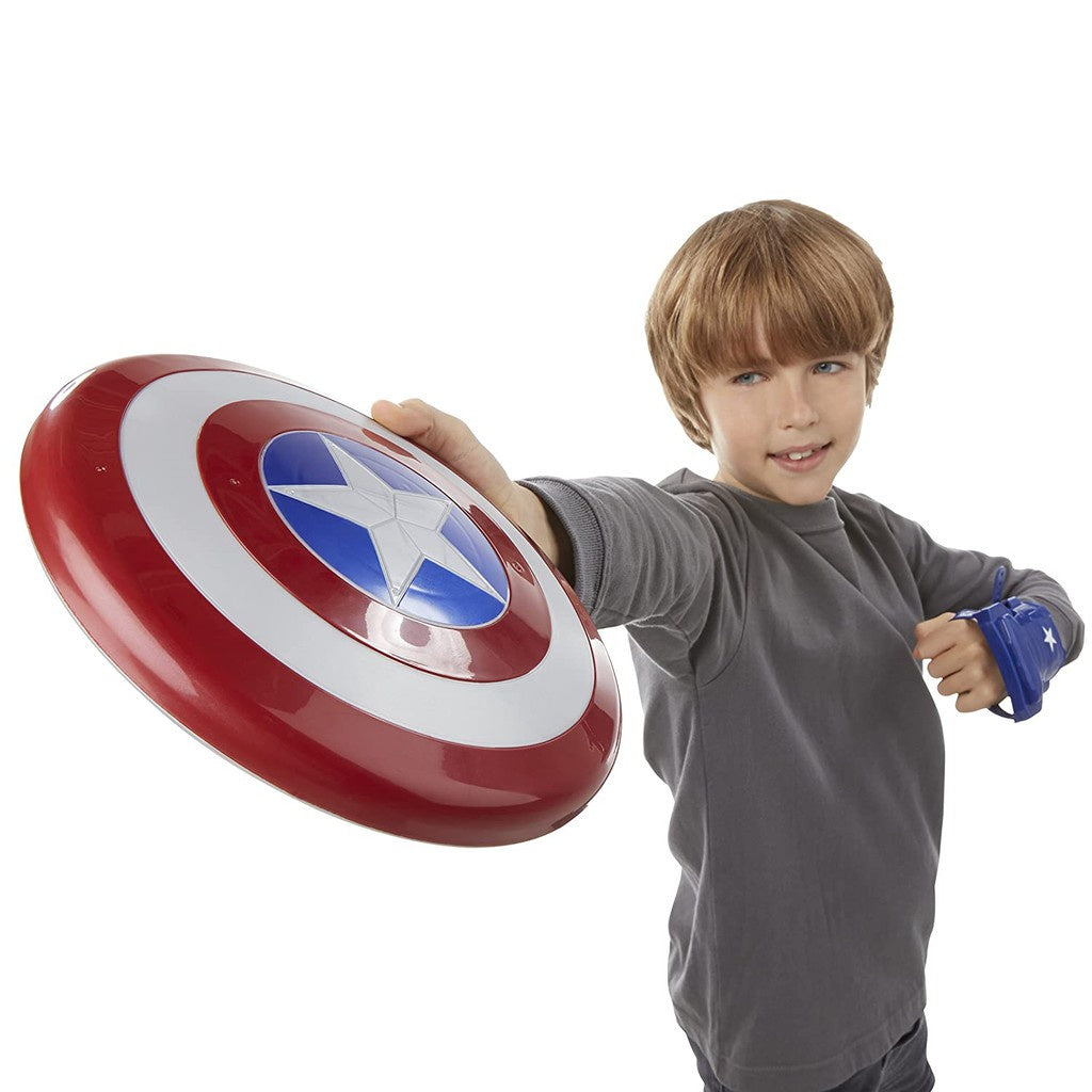 MARVEL AVENGERS CAPTAIN AMERICA MAGNETIC SHIELD AND GAUNTLET ORIGINAL