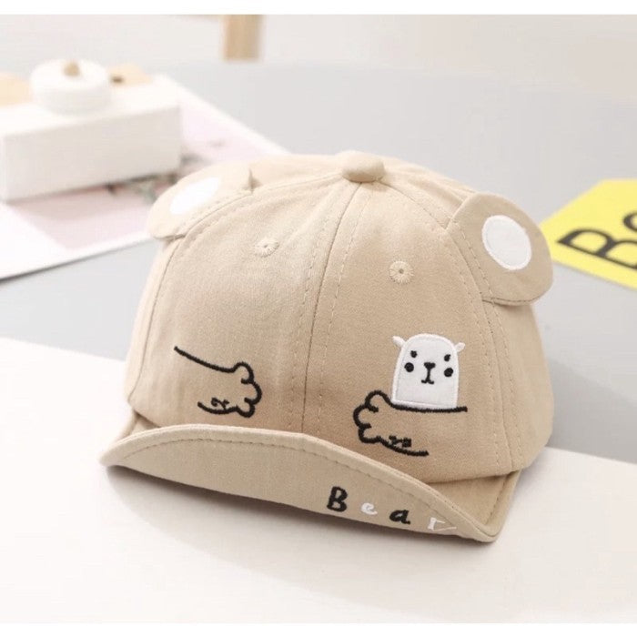 TOPI BASEBALL HUG BEAR TOPI ANAK MOTIF BERUANG LUCU FASHION TOPI ANAK