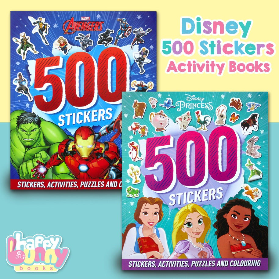 [Autumn] Disney Princess / Marvel Avengers 500 Stickers Activity Book (Stickers, Activities, Puzzles and Colouring)