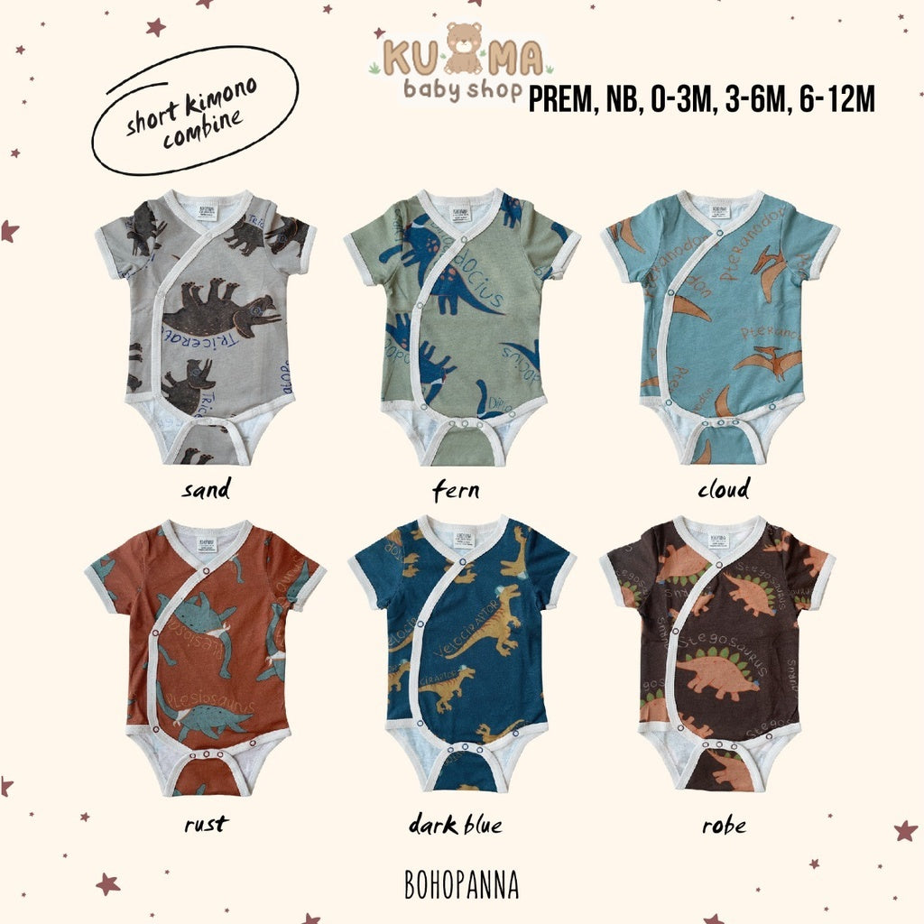 BOHOPANNA - SHORT KIMONO COMBINE DINO - Jumper Bayi