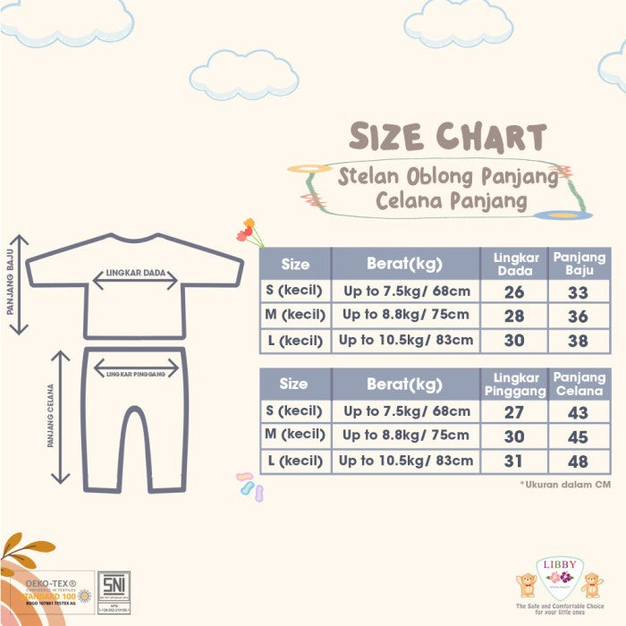 LIBBY Setelan Oblong Panjang Motif Jungle Juniors (1 stel)
