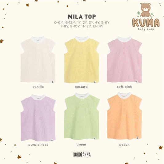 BOHOPANNA - MILA TOP - ATASAN ANAK PEREMPUAN