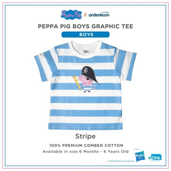 ARDENLEON Kaos Anak Peppa Pig Boy Graphic Tee Laki Laki