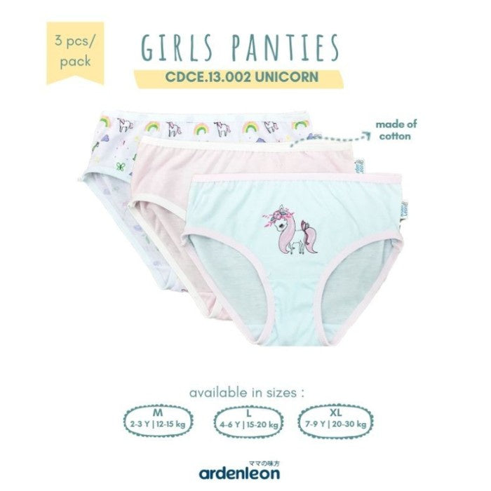 Ardenleon Girls Panties 2-9 Tahun Celana Dalam Anak Perempuan