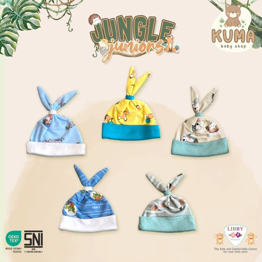 LIBBY Topi Newborn Motif Jungle Juniors (1 pcs)