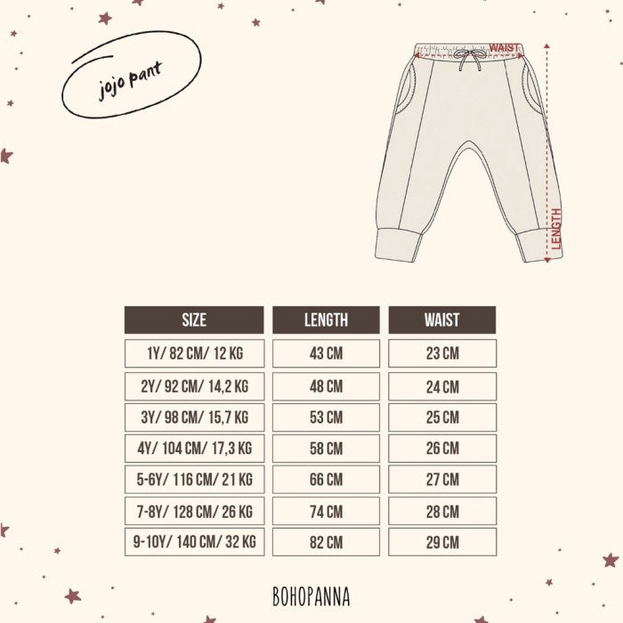 BOHOPANNA - JOJO PANT - Celana Anak Laki-Laki