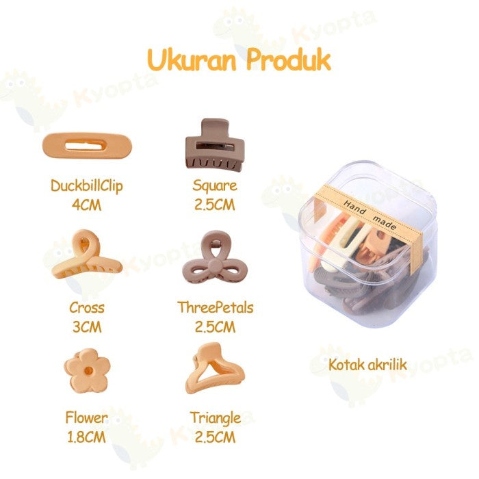 Kyopta 10pcs jepitan mini doff premium Jedai doff Jepit rambut baby