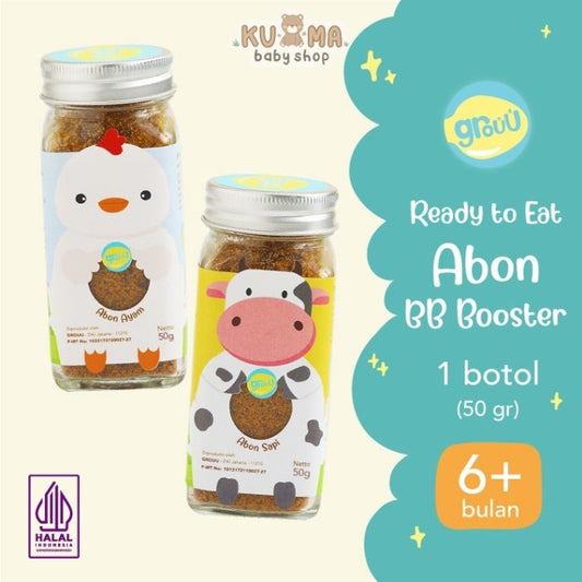 Grouu - Abon Mpasi & Anak (Abon Ayam, Abon Sapi) BB Booster