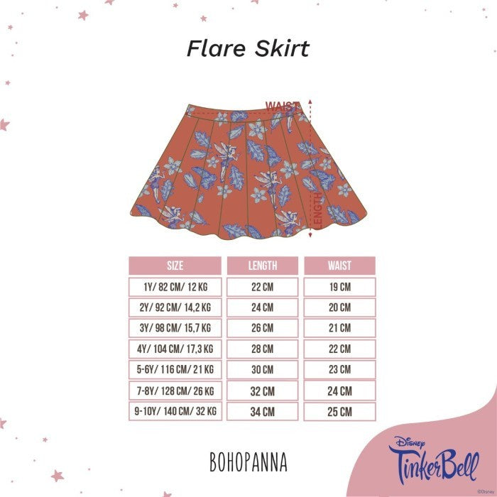 BOHOPANNA - FLARE SKIRT - DISNEY - Rok Anak (1)