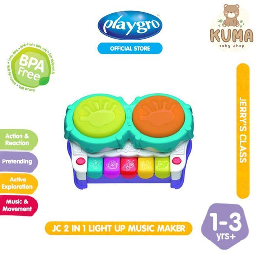 Playgro Jc 2 In 1 Light Up Music Maker