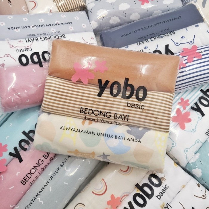 MIXED PACK YOBO Baby Swaddle Wraps Set of 3 | BEDONG BAYI x 3pcs NEW