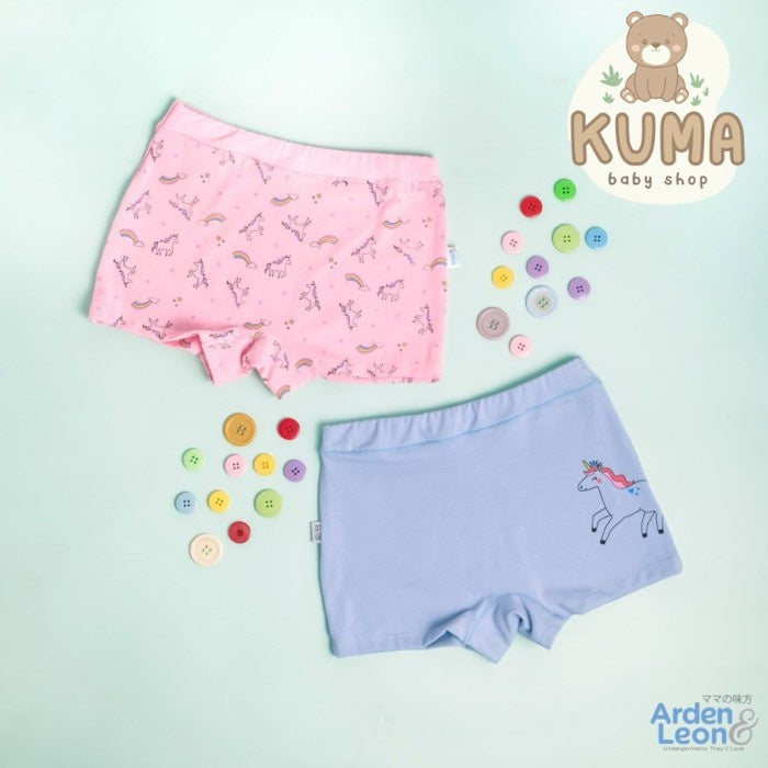 ARDENLEON Girls Shorts (2 pcs) Peach Dot Celana Dalam Anak